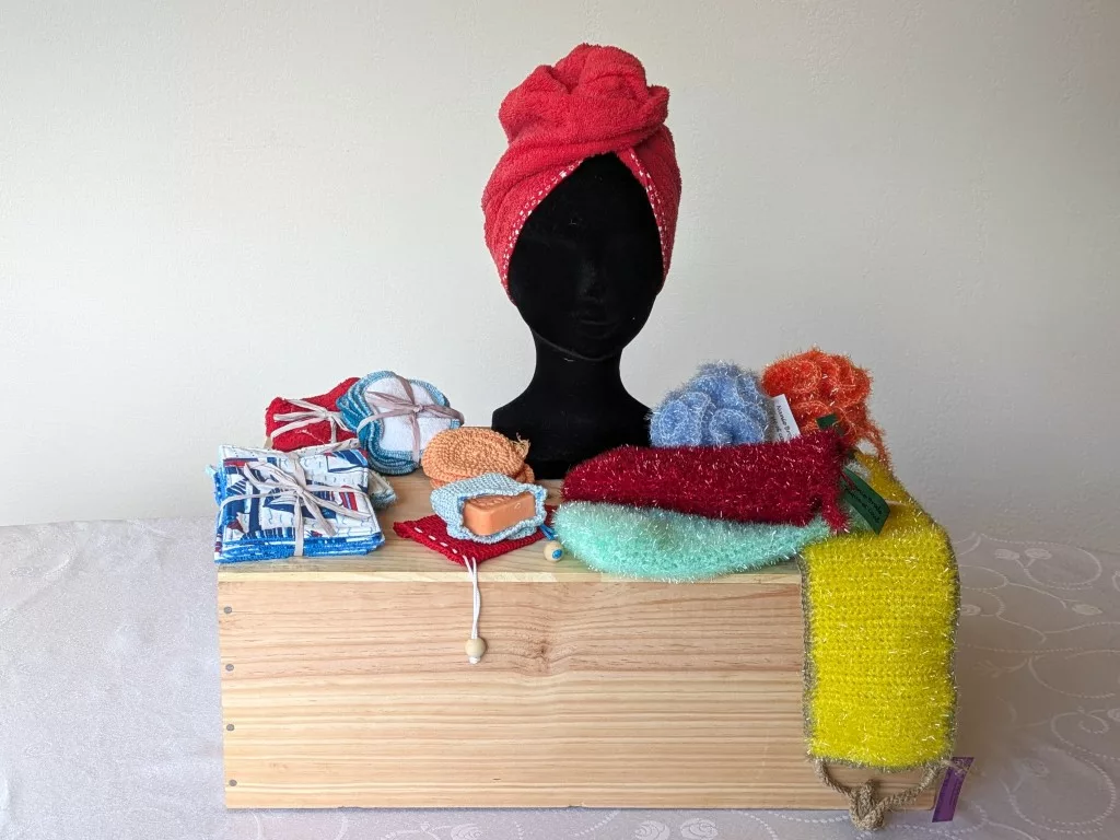 Photo des éléments principaux vendu par Nanie Brode pour la salle de bain