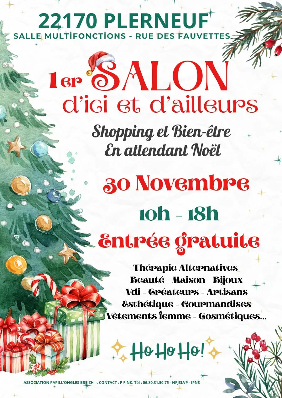 Affiche salon de noël Plerneuf 2025